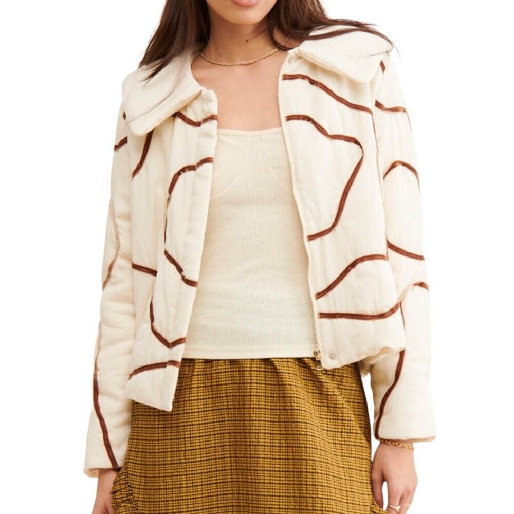 Find Me Now Transverse Wave Puffer Jacket Size XS/S